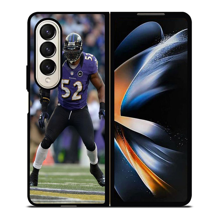 RAY LEWIS BALTIMORE RAVENS Samsung Galaxy Z Fold 4 Case Cover RAY LEWIS BALTIMORE RAVENS Samsung Galaxy Z Fold 4 Case Cover