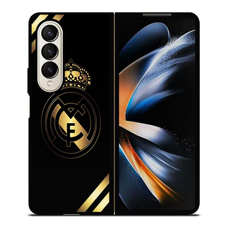 REAL MADRID FC NEW GOLD LOGO Samsung Galaxy Z Fold 4 Case Cover REAL MADRID FC NEW GOLD LOGO Samsung Galaxy Z Fold 4 Case Cover