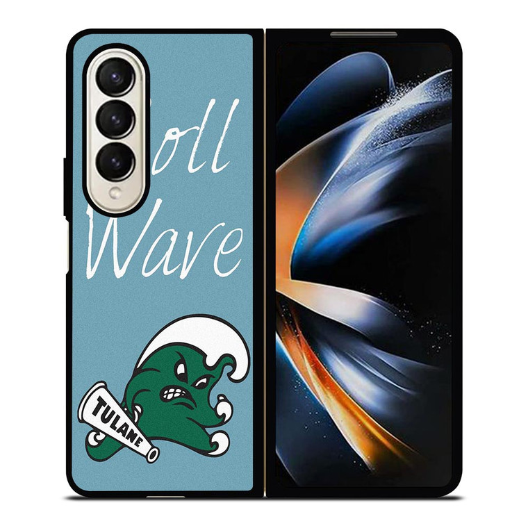 ROLL WAVE TULANE UNIVERSITY Samsung Galaxy Z Fold 4 Case Cover