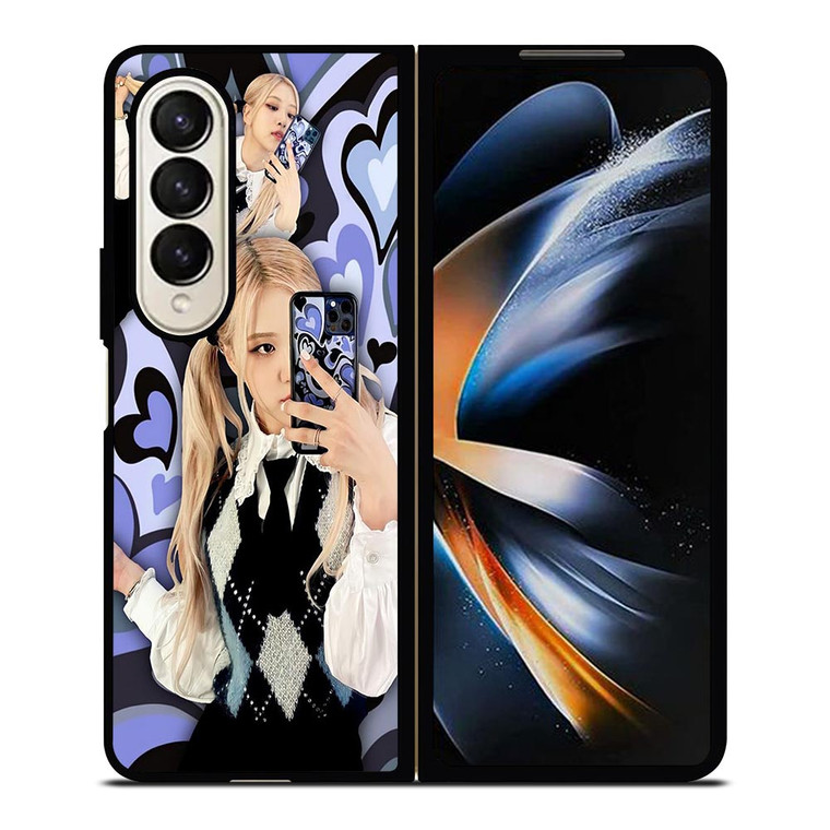 ROSE BLACKPINK LOVE VIOLET Samsung Galaxy Z Fold 4 Case Cover ROSE BLACKPINK LOVE VIOLET Samsung Galaxy Z Fold 4 Case Cover