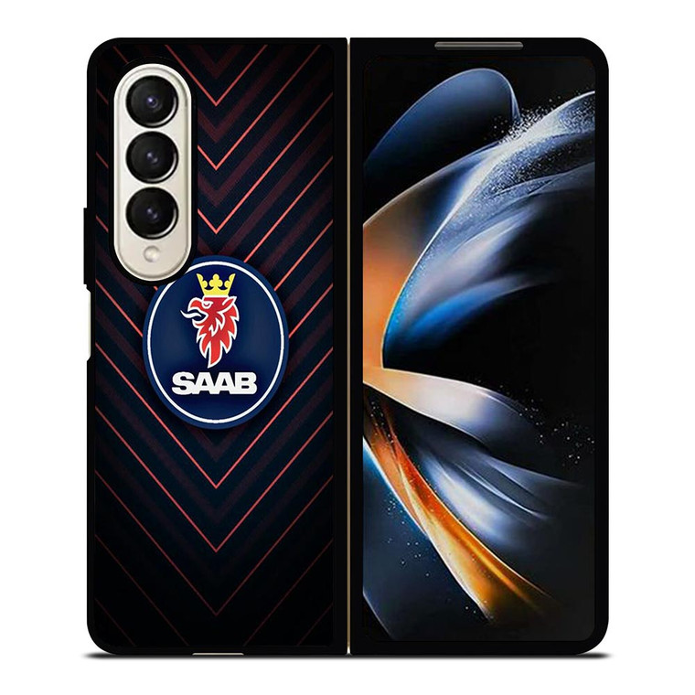SAAB AUTOMOBILE LOGO Samsung Galaxy Z Fold 4 Case Cover SAAB AUTOMOBILE LOGO Samsung Galaxy Z Fold 4 Case Cover