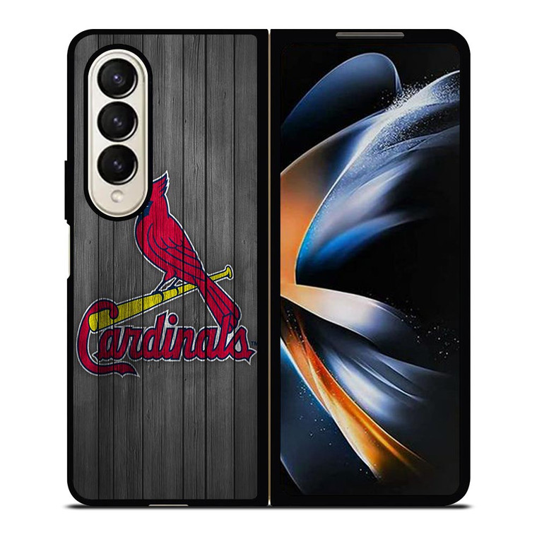 SAINT LOUIS CARDINALS WOODEN ICON Samsung Galaxy Z Fold 4 Case Cover SAINT LOUIS CARDINALS WOODEN ICON Samsung Galaxy Z Fold 4 Case Cover