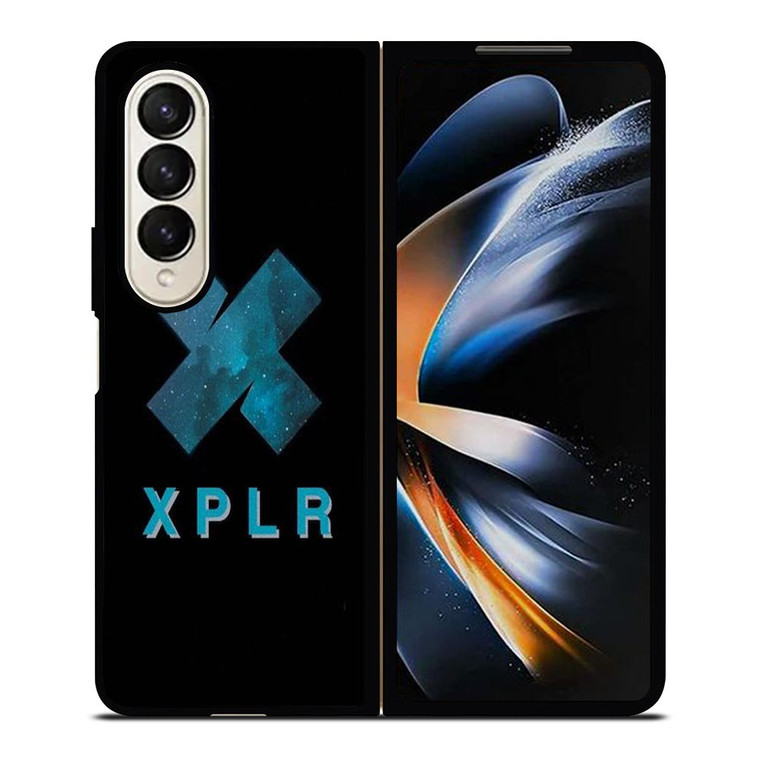 SAM AND COLBY XPLR SYMBOL Samsung Galaxy Z Fold 4 Case Cover SAM AND COLBY XPLR SYMBOL Samsung Galaxy Z Fold 4 Case Cover