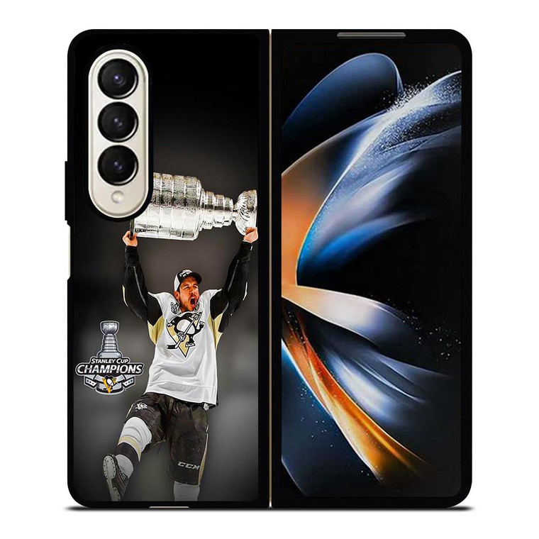 SIDNEY CROSBY PITTSBURGH PENGUINS CHAMPIONS Samsung Galaxy Z Fold 4 Case Cover