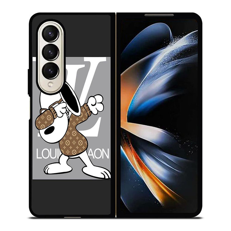 SNOOPY BROWN LOUIS Samsung Galaxy Z Fold 4 Case Cover SNOOPY BROWN LOUIS Samsung Galaxy Z Fold 4 Case Cover