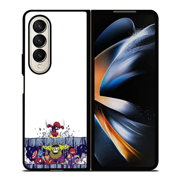 SPIDERMAN VS ALL MARVEL HEROES KAWAII Samsung Galaxy Z Fold 4 Case Cover SPIDERMAN VS ALL MARVEL HEROES KAWAII Samsung Galaxy Z Fold 4 Case Cover