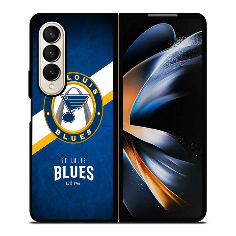 ST LOUIS BLUES NHL LOGO Samsung Galaxy Z Fold 4 Case Cover ST LOUIS BLUES NHL LOGO Samsung Galaxy Z Fold 4 Case Cover