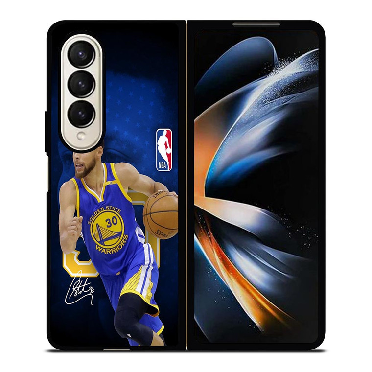 STEPHEN CURRY SIGNATURE GOLDEN STATE WARRIORS  Samsung Galaxy Z Fold 4 Case Cover