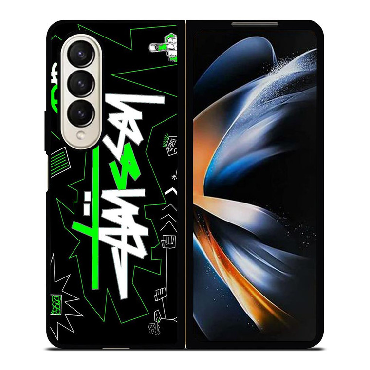 STUSSY ARTWORK LOGO Samsung Galaxy Z Fold 4 Case Cover STUSSY ARTWORK LOGO Samsung Galaxy Z Fold 4 Case Cover
