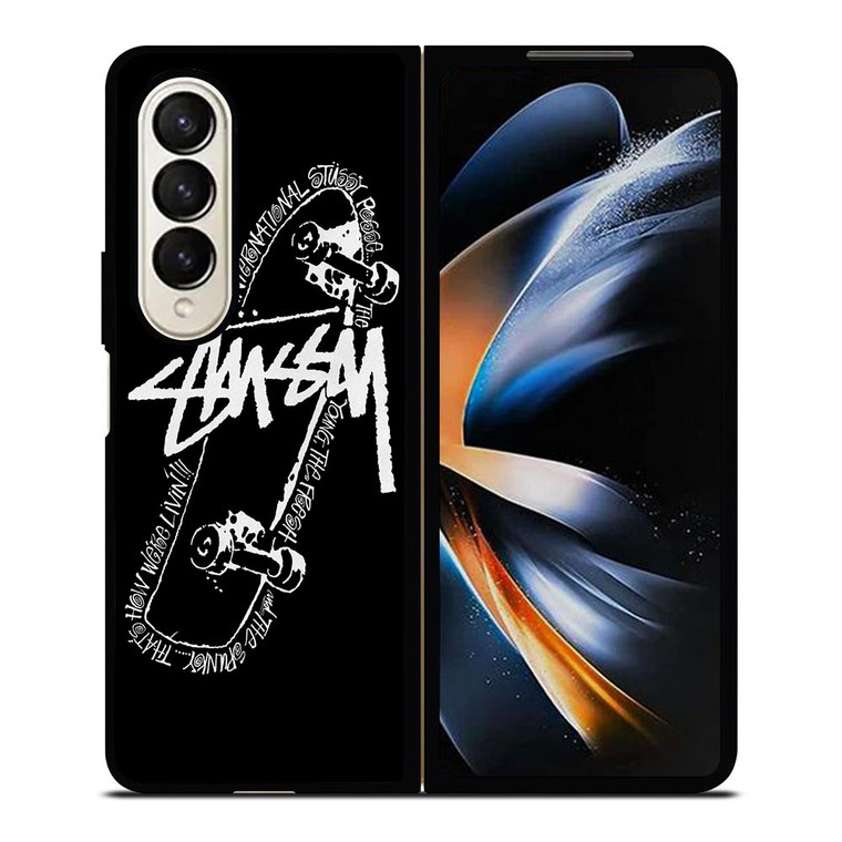 STUSSY SKATEBOARD ART Samsung Galaxy Z Fold 4 Case Cover