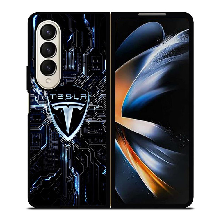 TESLA ELECTRIC Samsung Galaxy Z Fold 4 Case Cover