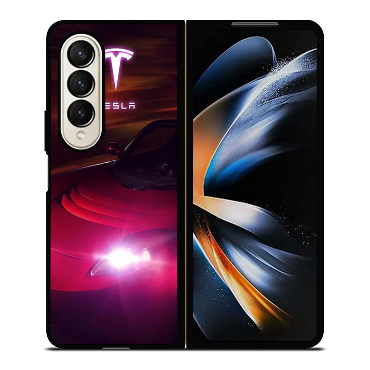 TESLA MOTORS RED CAR Samsung Galaxy Z Fold 4 Case Cover