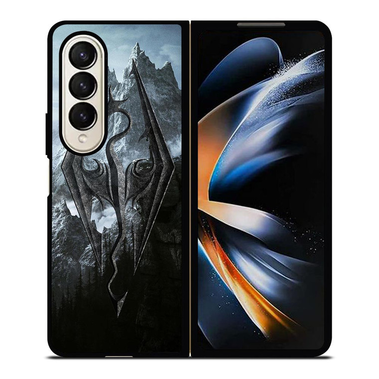 THE ELDER SCROLLS V SKYRIM LOGO Samsung Galaxy Z Fold 4 Case Cover