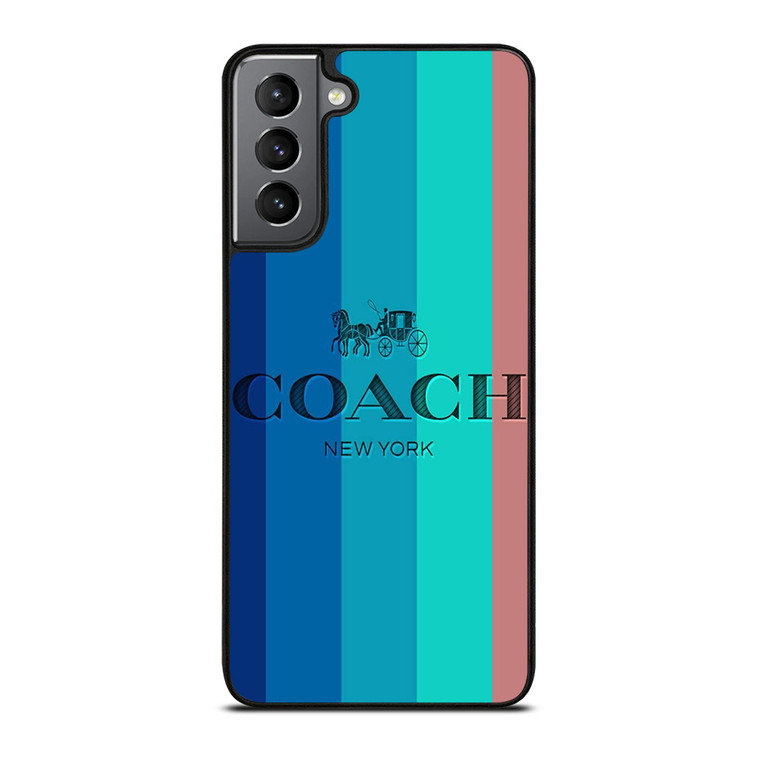 COACH NEW YORK STRIPES Samsung Galaxy S21 Plus Case