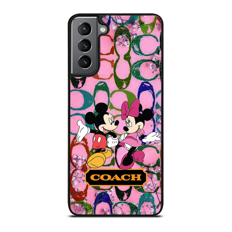 COACH PINK MICKEY MINNIE Samsung Galaxy S21 Plus Case