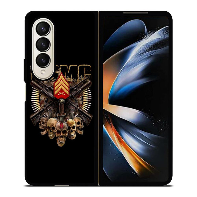 USMC MARINE CORPS SKULL LOGO Samsung Galaxy Z Fold 4 Case Cover