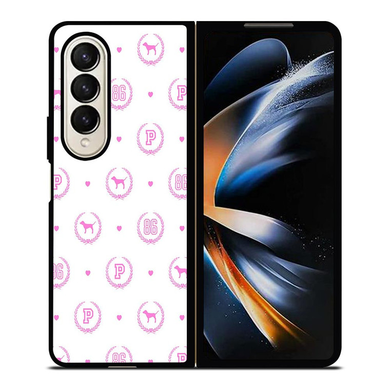 VICTORIA'S SECRET PINK LOVE DOG 86 Samsung Galaxy Z Fold 4 Case Cover