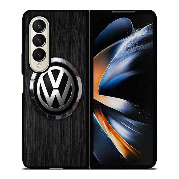 VW VOLKSWAGEN WOODEN EMBLEM Samsung Galaxy Z Fold 4 Case Cover