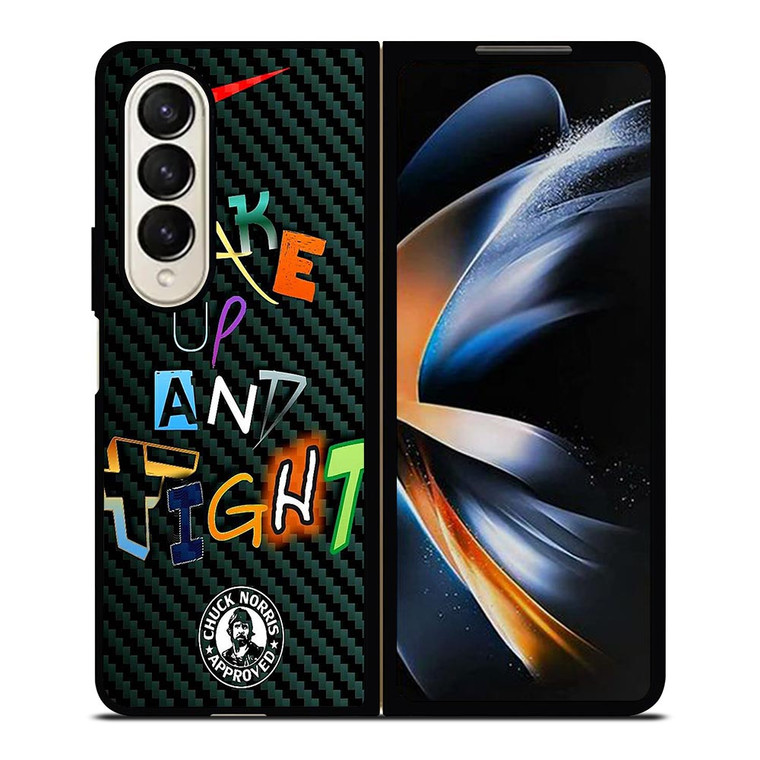 WAKE UP AND TIGHT NIKE Samsung Galaxy Z Fold 4 Case Cover