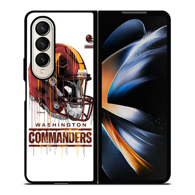 WASHINGTON COMMANDERS HELM ICON Samsung Galaxy Z Fold 4 Case Cover