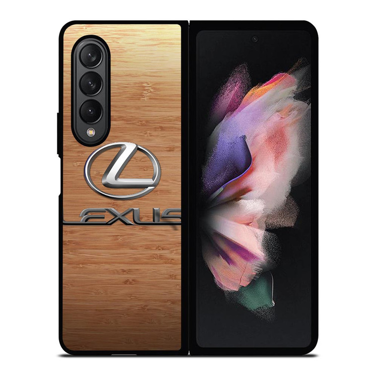 LEXUS WOODEN LOGO Samsung Galaxy Z Fold 3 Case Cover