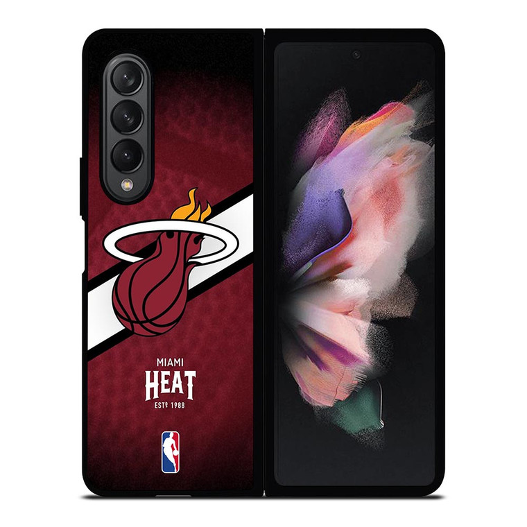 LOGO MIAMI HEAT NBA Samsung Galaxy Z Fold 3 Case Cover
