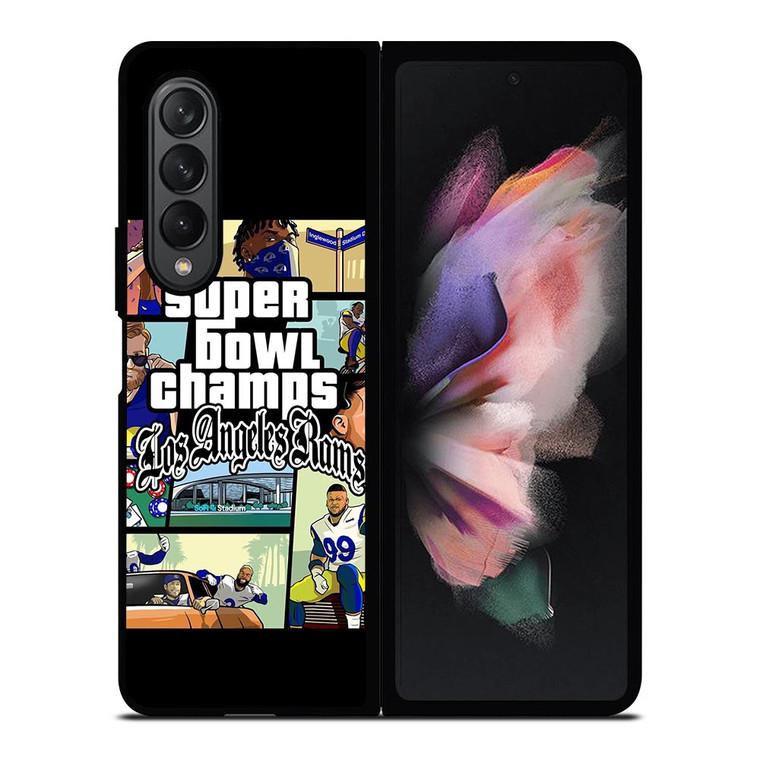 LOS ANGELES RAMS CHAMPIONS CARTOON Samsung Galaxy Z Fold 3 Case Cover