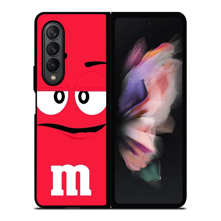 M&M RED Samsung Galaxy Z Fold 3 Case Cover
