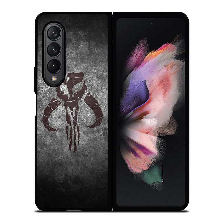 MANDALORIAN STAR WARS HEAD EMBLEM Samsung Galaxy Z Fold 3 Case Cover