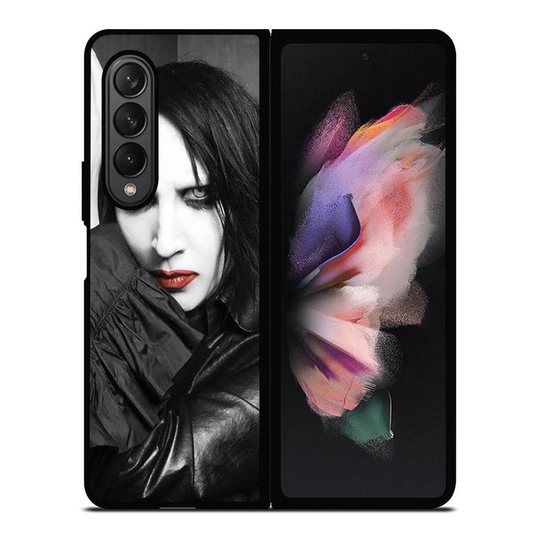 MARILYN MANSON GOTH FACE 2 Samsung Galaxy Z Fold 3 Case Cover