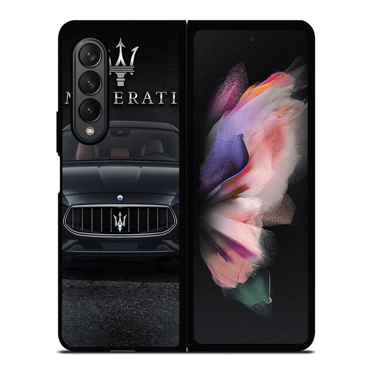 MASERATI CAR BLACK LOGO Samsung Galaxy Z Fold 3 Case Cover