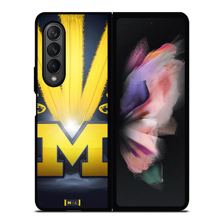 MICHIGAN WOLVERINES ICON Samsung Galaxy Z Fold 3 Case Cover