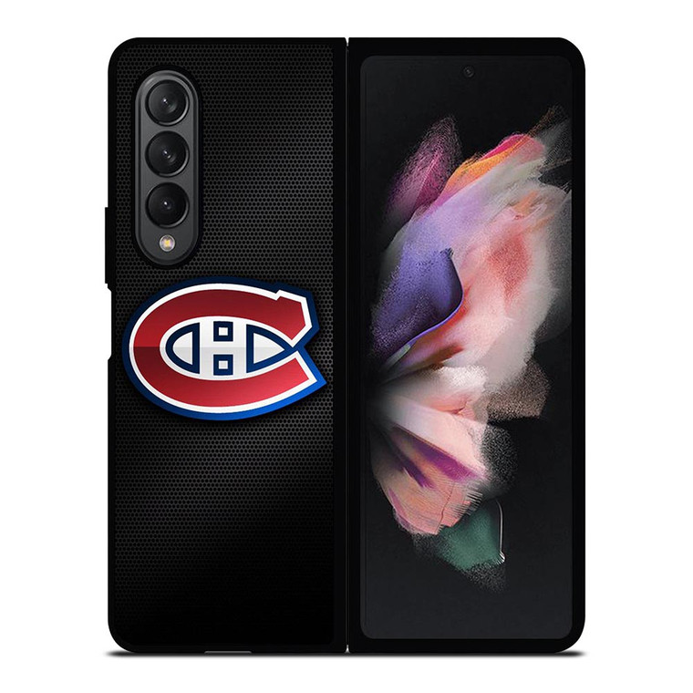 MONTREAL CANADIENS CARBON LOGO Samsung Galaxy Z Fold 3 Case Cover