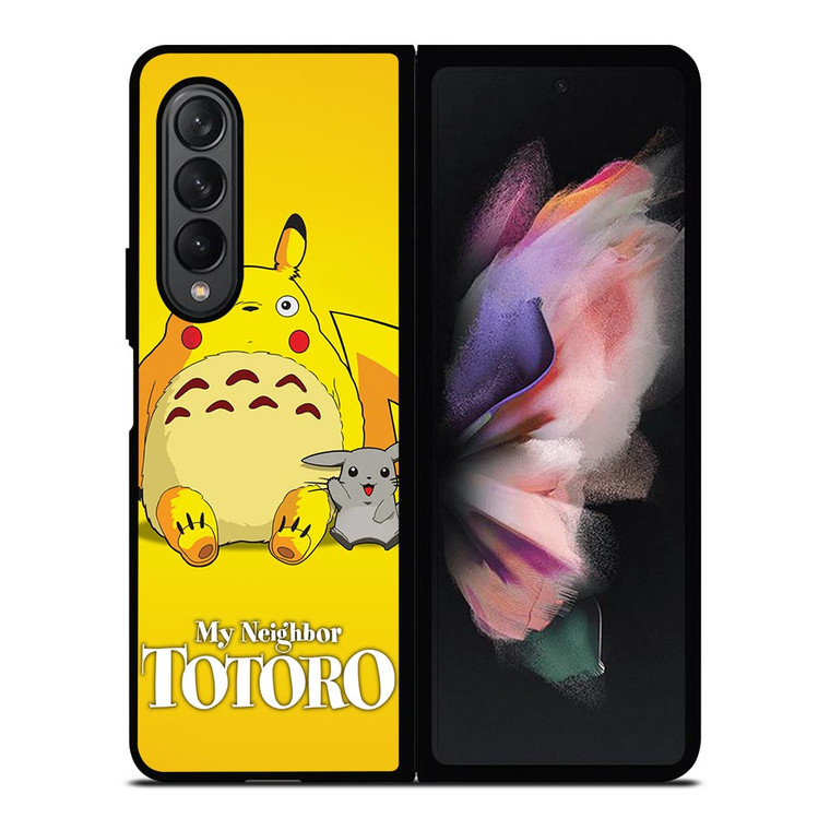MY NEIGHBOR TOTORO X PIKACHU POKEMON Samsung Galaxy Z Fold 3 Case Cover
