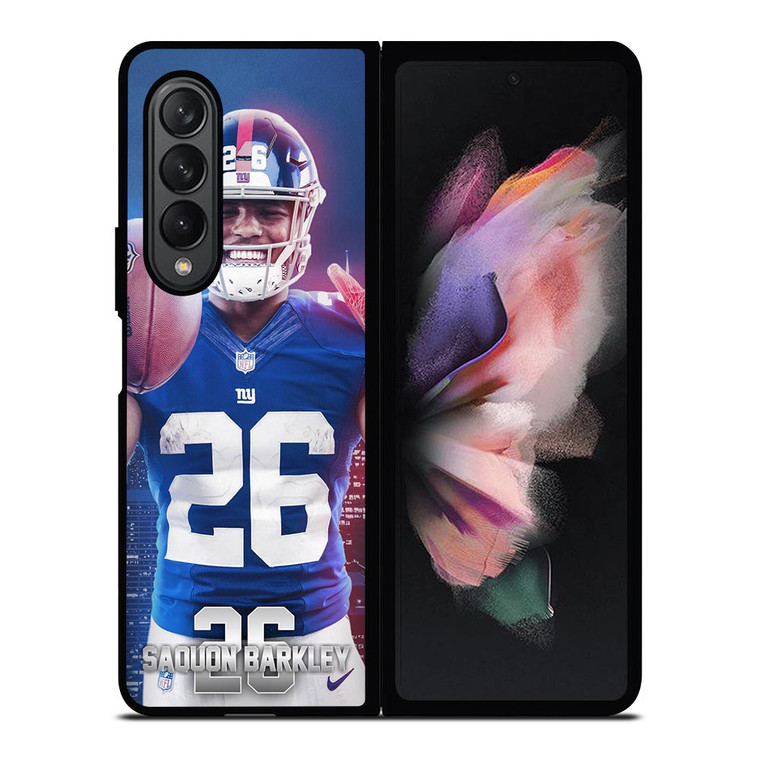 NEW YORK GIANTS SAQUON BARKLEY 26 NFL Samsung Galaxy Z Fold 3 Case Cover