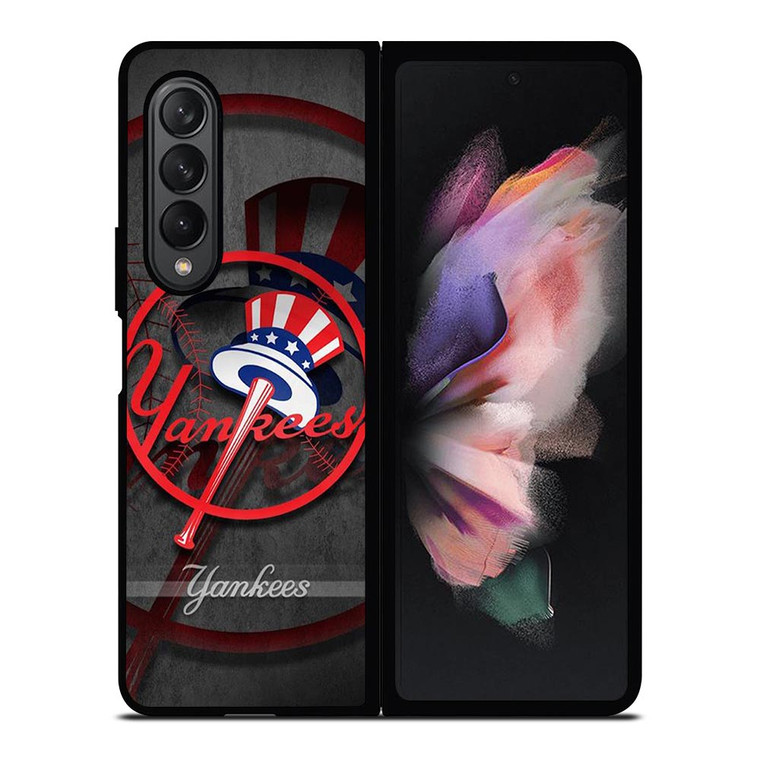 NEW YORK YANKEES MLB LOGO Samsung Galaxy Z Fold 3 Case Cover
