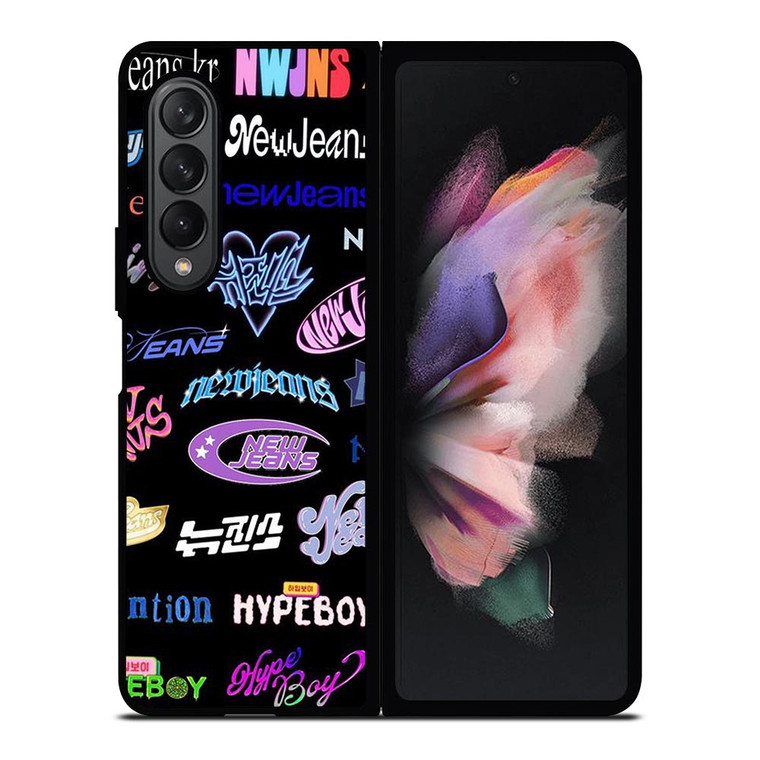 NEWJEANS STICKER COLLAGE Samsung Galaxy Z Fold 3 Case Cover