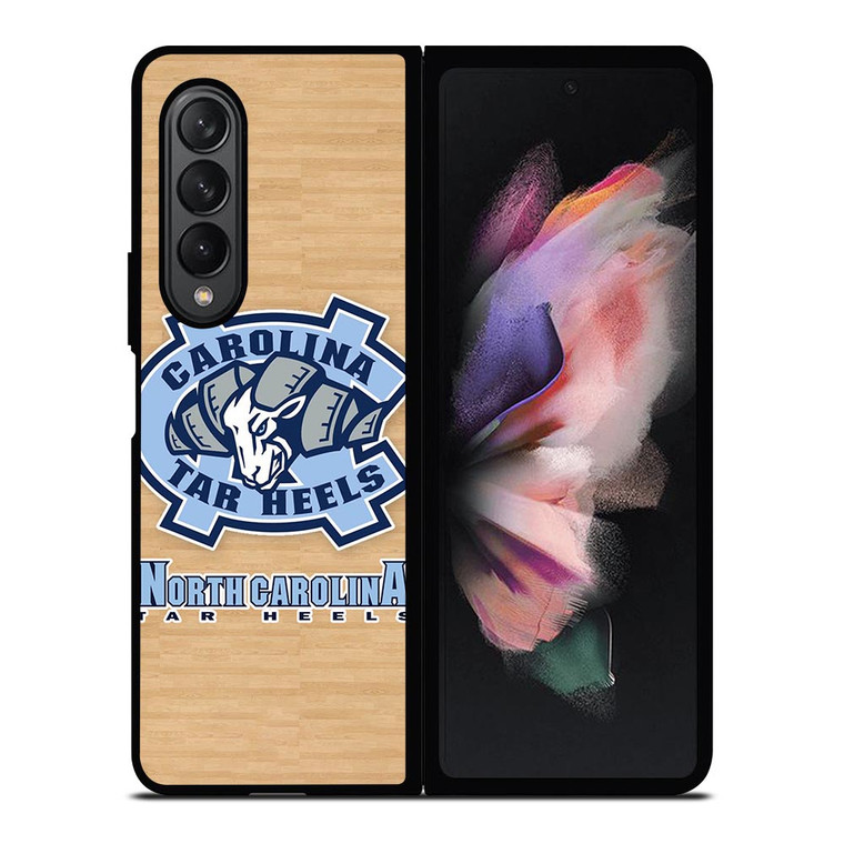 NORTH CAROLINA TAR HEELS WOODEN LOGO Samsung Galaxy Z Fold 3 Case Cover