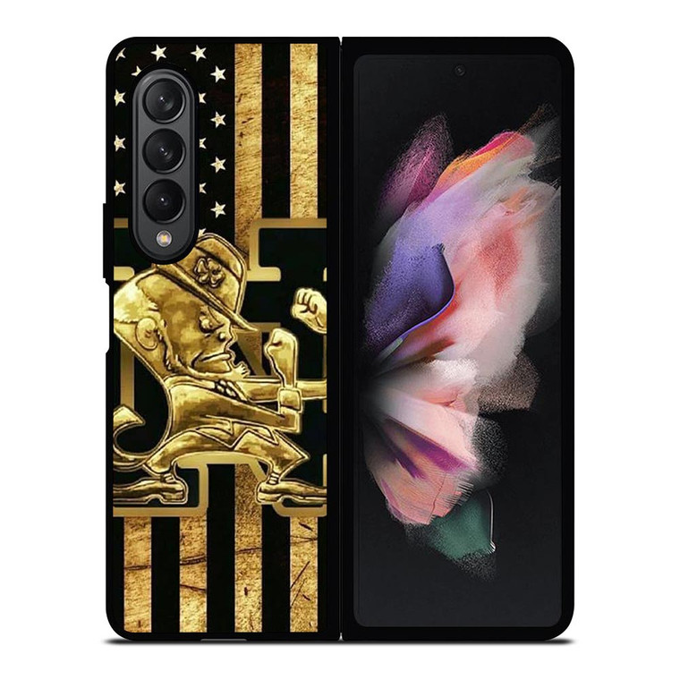 NOTRE DAME FOOTBALL USA FLAG Samsung Galaxy Z Fold 3 Case Cover