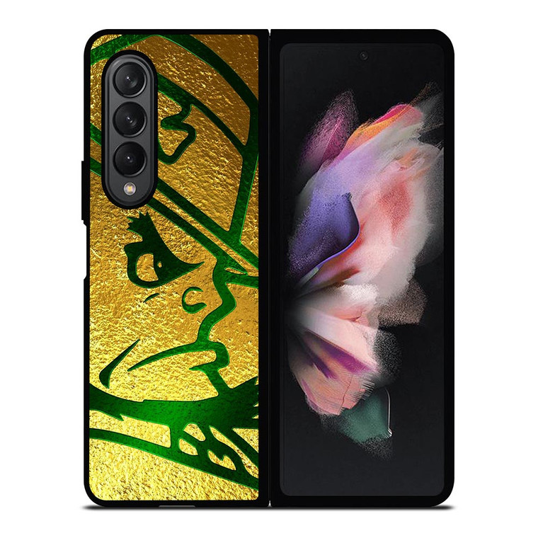 NOTRE DAME IRISH GOLD FACE Samsung Galaxy Z Fold 3 Case Cover