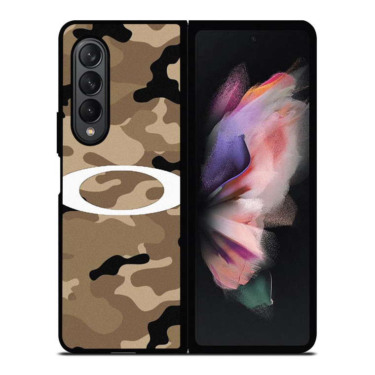 OAKLEY BROWN CAMO WALLPAPER Samsung Galaxy Z Fold 3 Case Cover