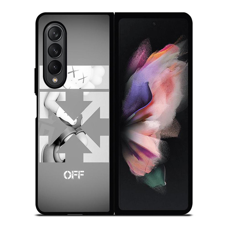 OFF WHITE KAWS Samsung Galaxy Z Fold 3 Case Cover OFF WHITE KAWS Samsung Galaxy Z Fold 3 Case Cover