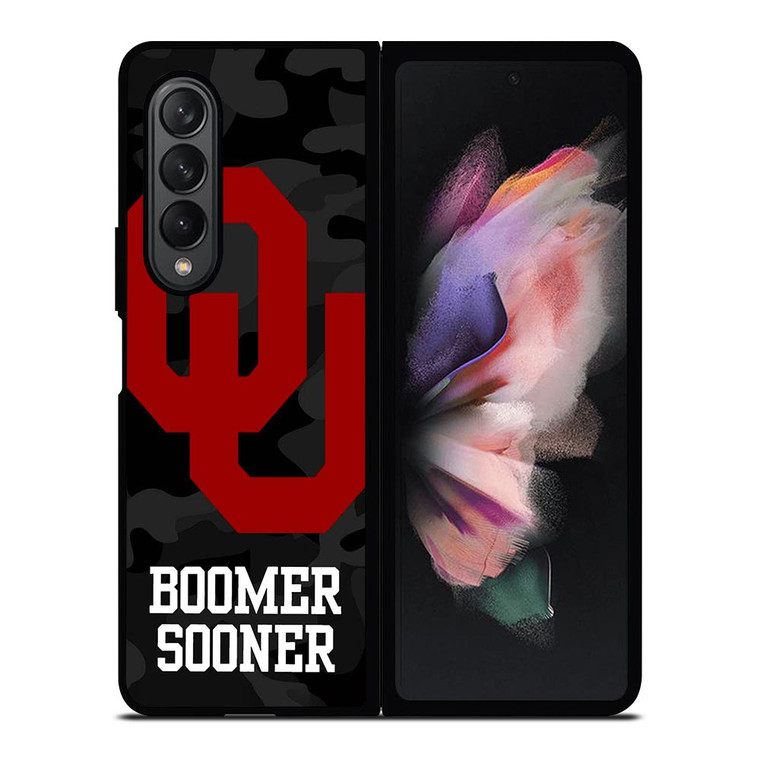 OKLAHOMA SOONERS CAMO LOGO Samsung Galaxy Z Fold 3 Case Cover