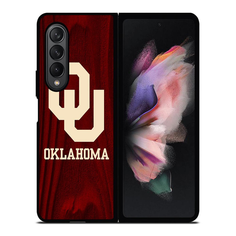 OKLAHOMA SOONERS WOODEN LOGO Samsung Galaxy Z Fold 3 Case Cover OKLAHOMA SOONERS WOODEN LOGO Samsung Galaxy Z Fold 3 Case Cover