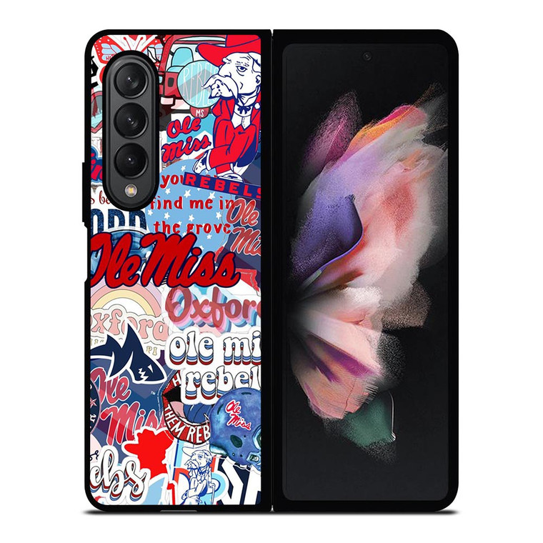 OLE MISS BASEBALL COLLAGE Samsung Galaxy Z Fold 3 Case Cover