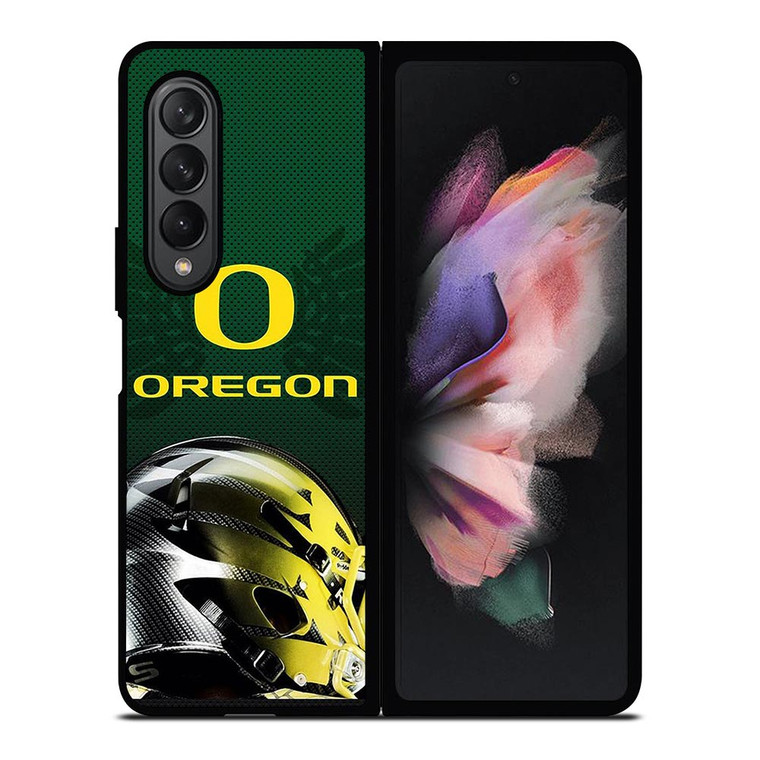 OREGON DUCKS FOOTBAL HELMET Samsung Galaxy Z Fold 3 Case Cover