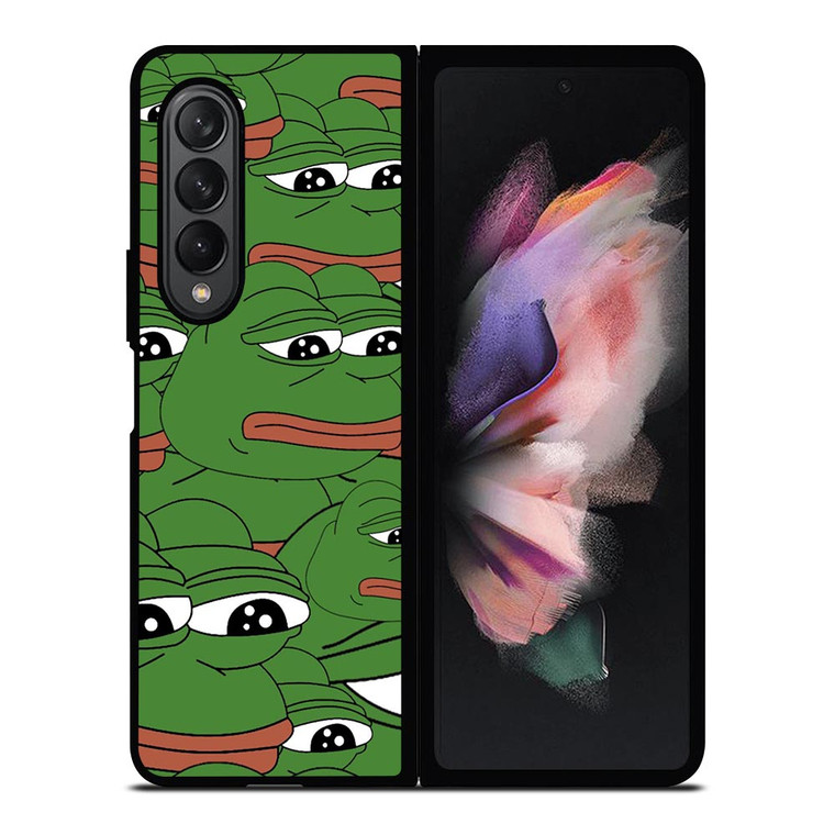PEPE THE FROG PATTERN Samsung Galaxy Z Fold 3 Case Cover