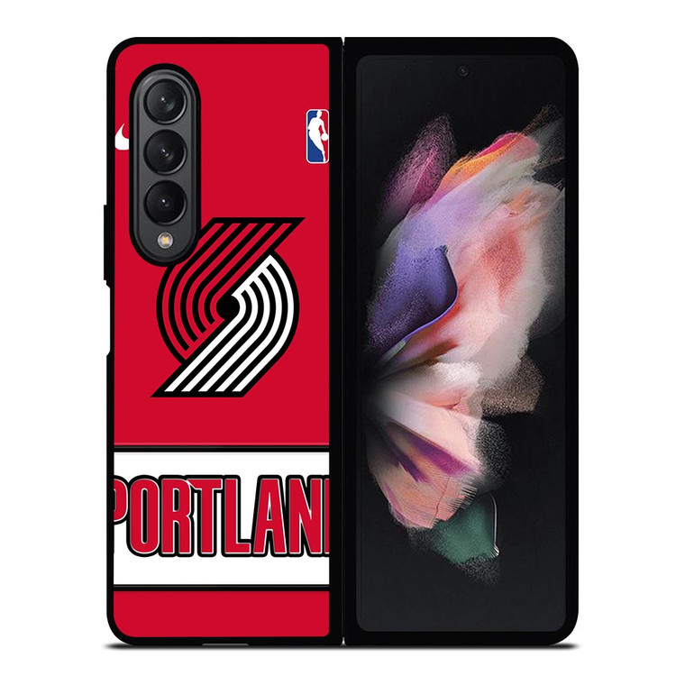 PORTLAND BLAZERS NIKE NBA Samsung Galaxy Z Fold 3 Case Cover PORTLAND BLAZERS NIKE NBA Samsung Galaxy Z Fold 3 Case Cover