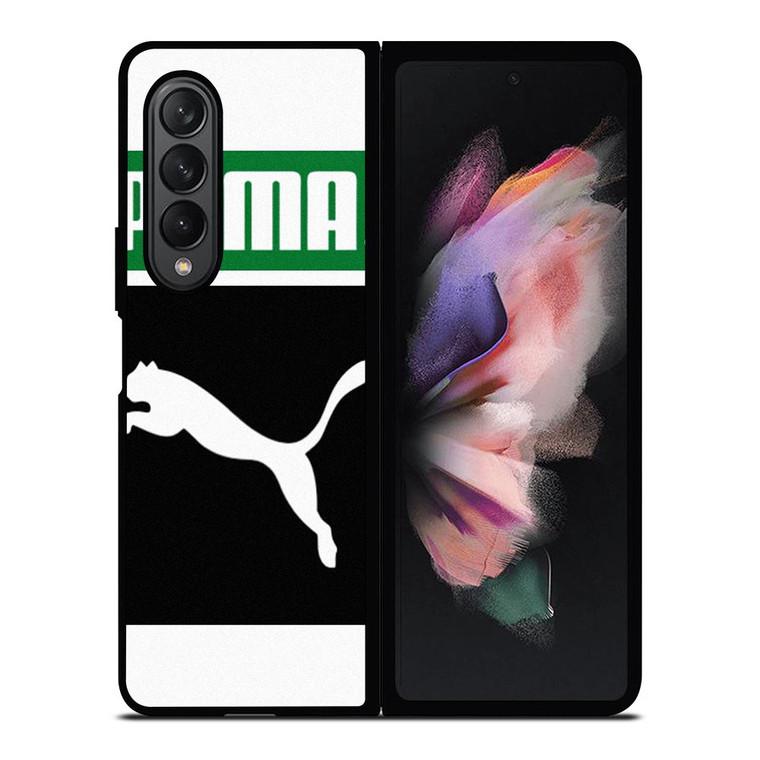 PUMA WHITE LOGO Samsung Galaxy Z Fold 3 Case Cover