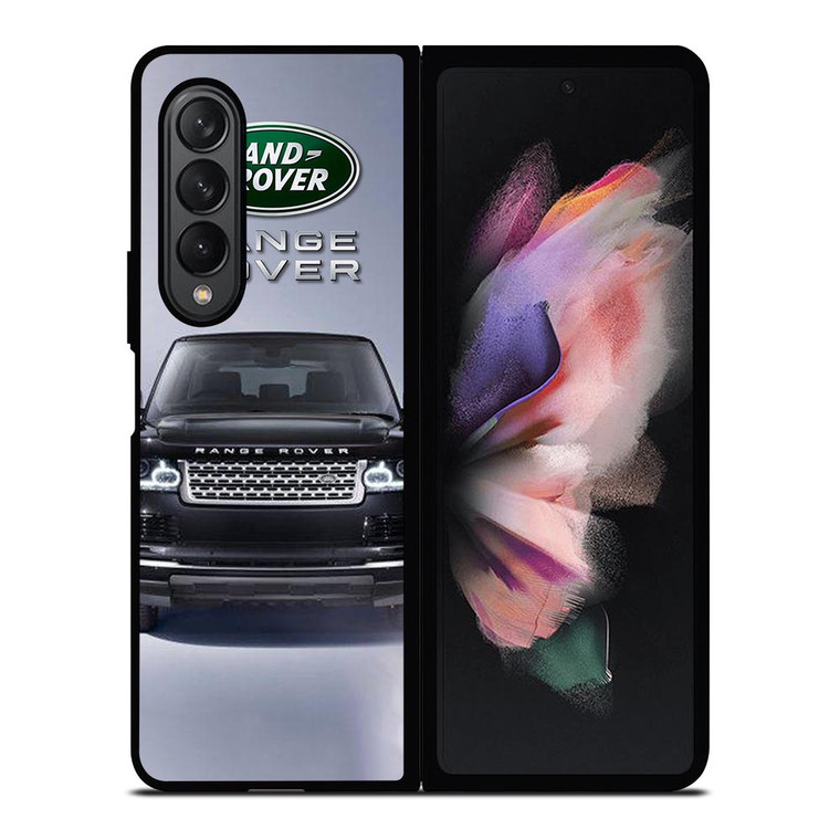 RANGE ROVER LAND ROVER BLACK CAR Samsung Galaxy Z Fold 3 Case Cover